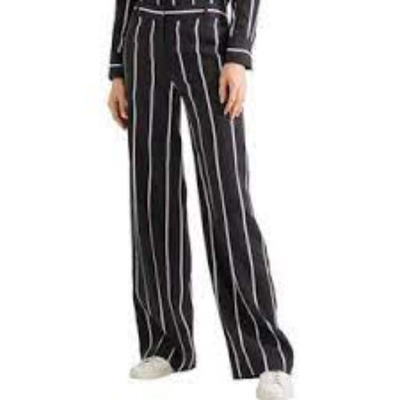 Equipment Femme Striped Wide Leg Trousers Pants Size 6 - Picture 1 of 10